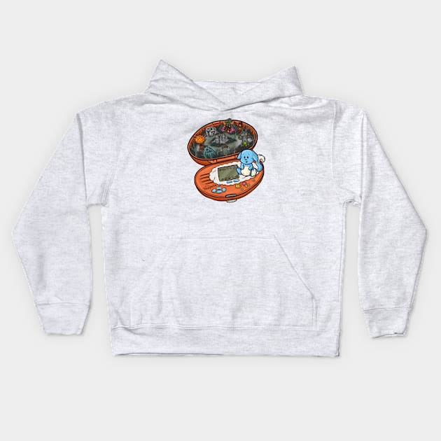 Haunted Woods Kacheek Pocket Neopet Kids Hoodie by Jewelia